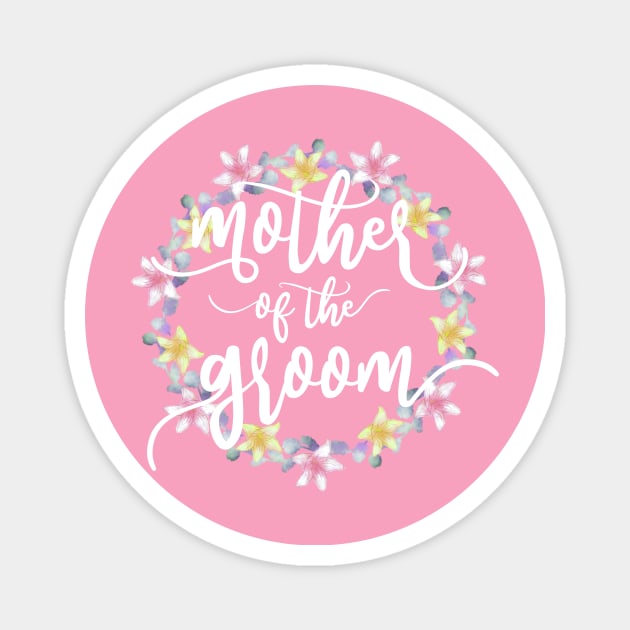 Elegant Mother of the Groom Wedding Calligraphy Magnet by Jasmine Anderson